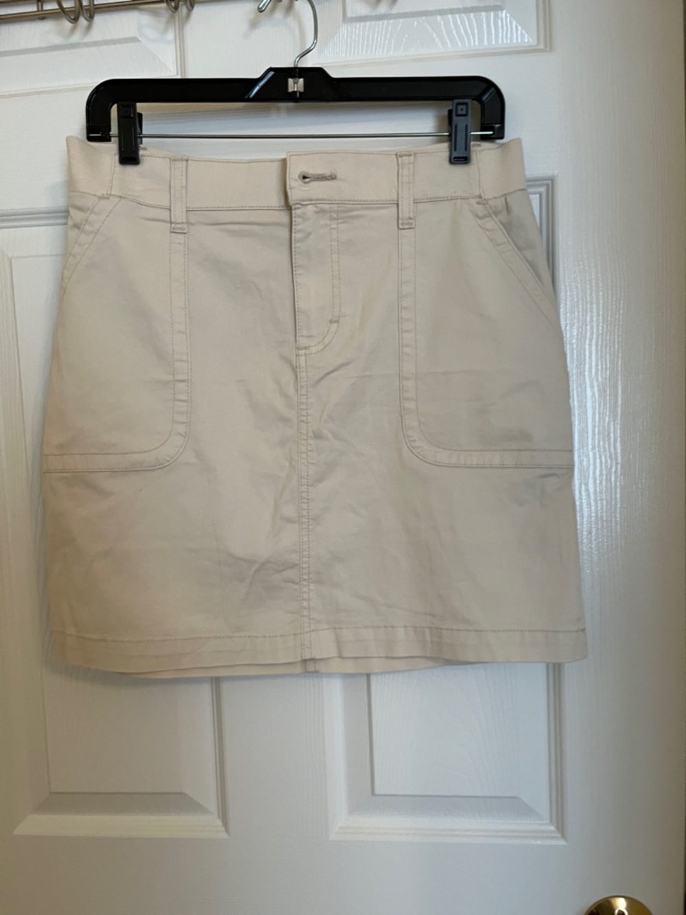 Lee Cream Utility Mini Skirt